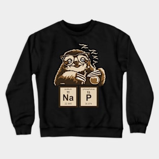 Chemistry sloth discovered nap Crewneck Sweatshirt